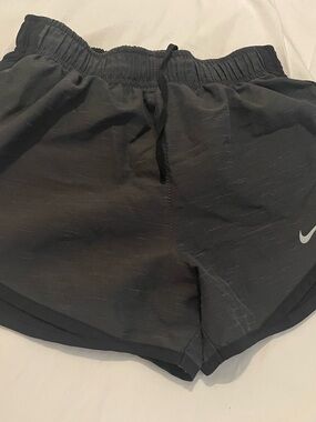 Nike Women’s Black Athletic Running Shorts with Swoosh